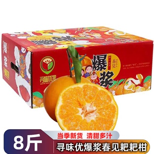 寻味优果爆浆春见耙耙柑礼盒装四川橘子柑橘当季新鲜孕妇水果包邮