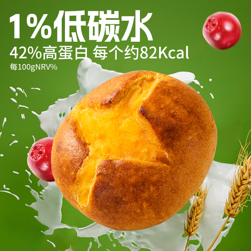 wingoo六零低脂低碳水卡碱水球零蔗糖面包高蛋白代餐早餐饱腹零食