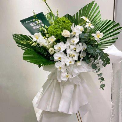 北京开业花篮鲜花同城速递三脚架大麦花篮演唱会开张庆典乔迁高端