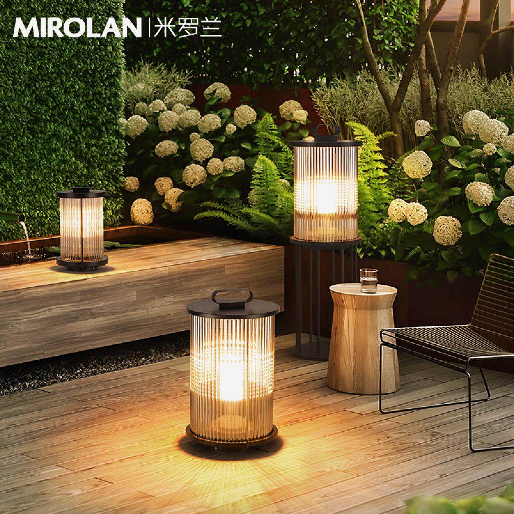 米罗兰户外灯太阳能花园布置庭院别墅草坪灯室外灯露台装饰落地灯