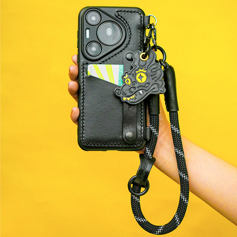 两针一线适用p70手机壳新款系列p70pro+高级感支架斜挎可背p70ultra摄影镜头全包保护套挂绳防摔腕带