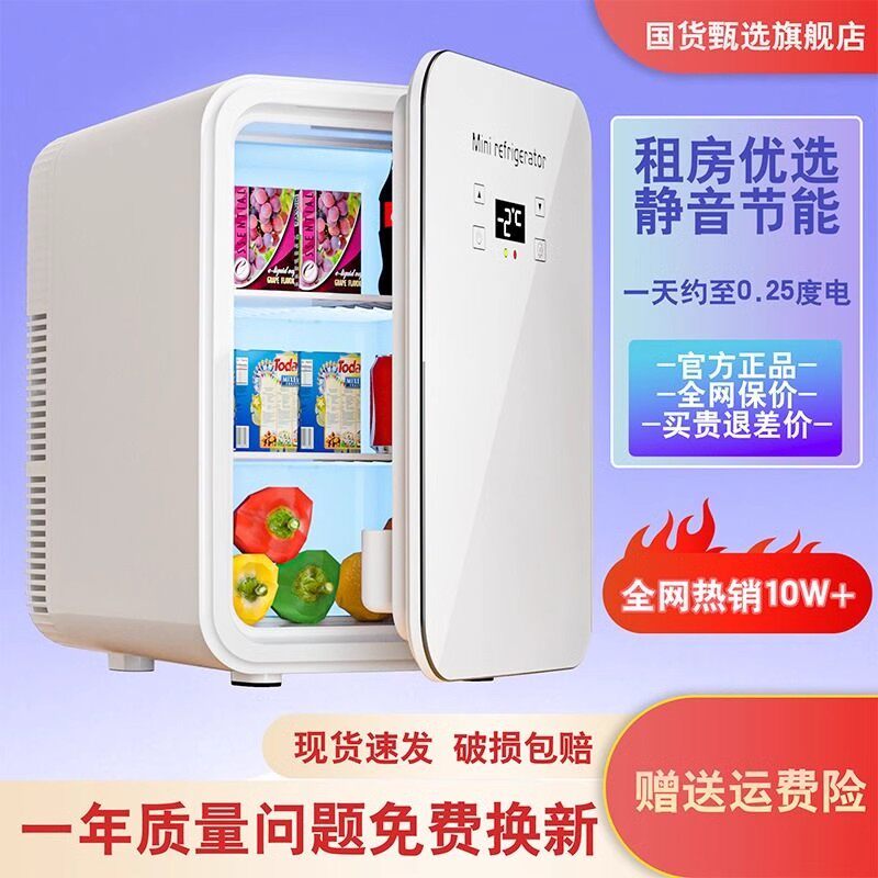 车载冰箱迷你小冰箱母乳储奶专用小型宿舍美妆面膜化妆品冷藏移动