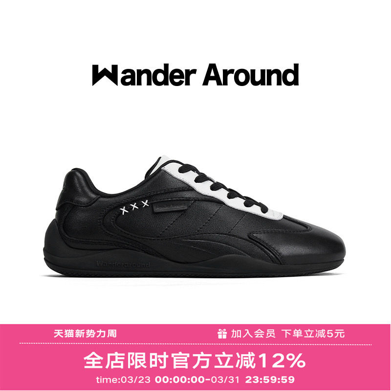 Wander around2026春款「速训系列」厚底增高休闲复古德训鞋女