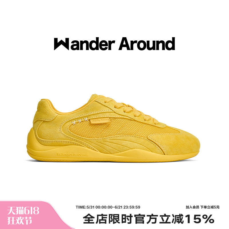 Wander around2026春款「速训系列」厚底增高休闲复古德训鞋女