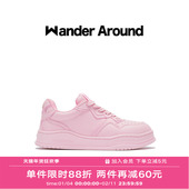 Wander 女 Lane系列桃夭粉低帮平底休闲板鞋 around秋款 花巷Flower
