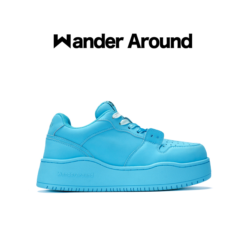 【明星同款】Wander around漫行春秋款海盐汽水厚底增高休闲板鞋