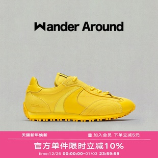 LUNA系列黄色阿甘休闲德训鞋 around春秋款 Wander 女 邢菲同款