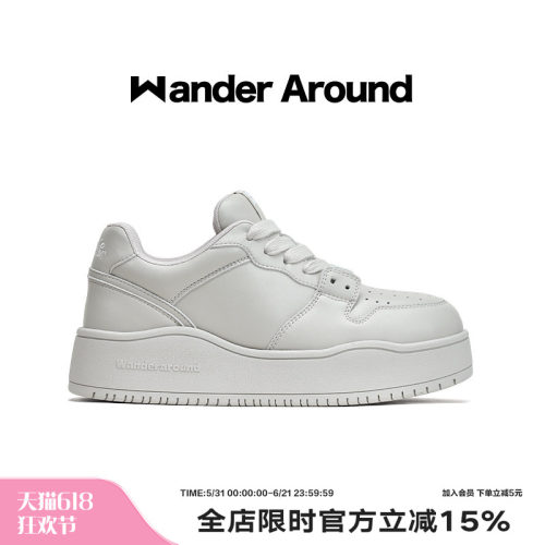 【孙燕姿同款】Wander around2026年新款复古厚底增高休闲板鞋女
