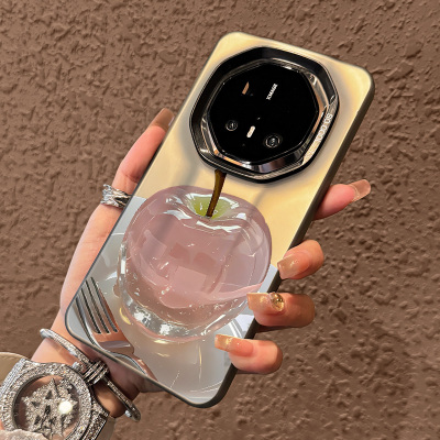 适用华为mate70rs水晶苹果手机壳