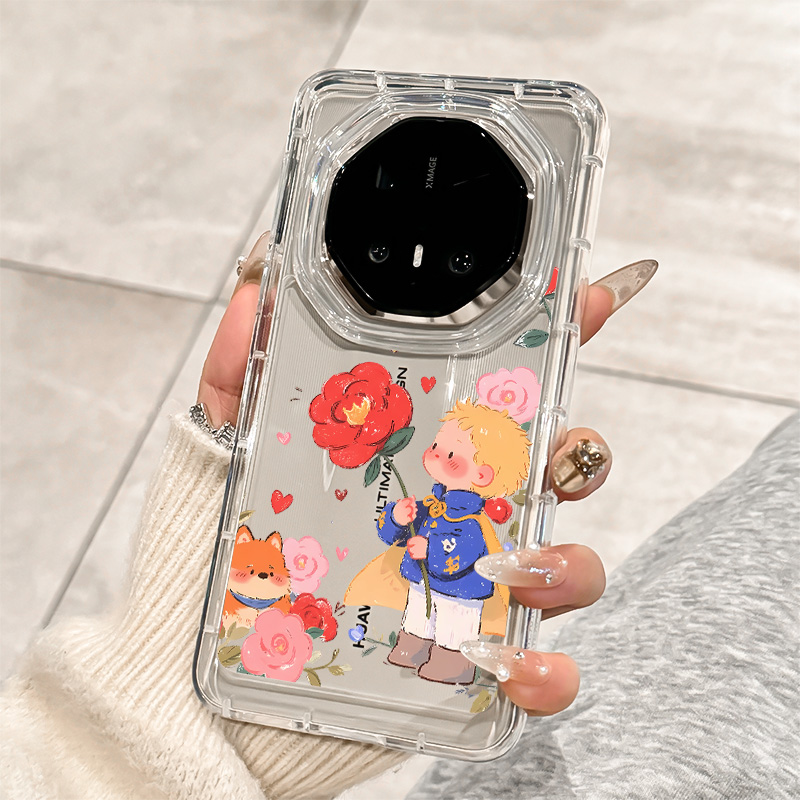 适用华为mate70rs花朵小王子外壳