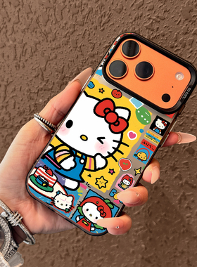 适用苹果17promax手机壳新款iphone17pro可爱hellokitty猫17高级感16防摔15全包14硅胶13小众12卡通11女款ins