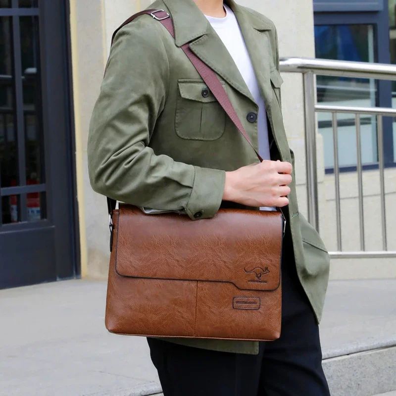 Business Shoulder Bag For IPAD PU Leather Business Handbag M