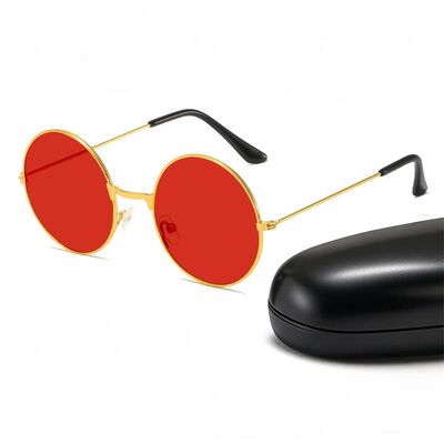 Classic Vintage Round Frame Sunglasses For Men Women Brand D