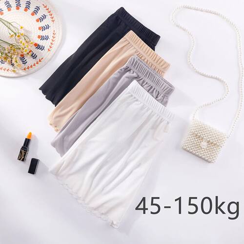 1pcs Summer Women Ice Silk Safety Short Pants Female Extra L