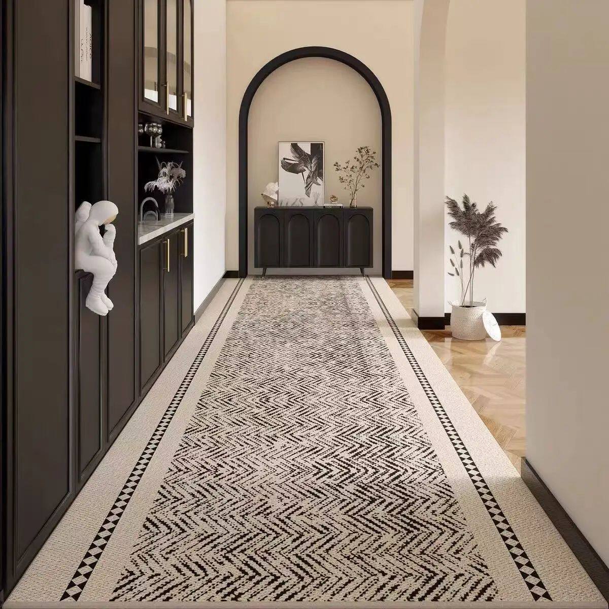 VIKAMA Bohemian Corridor Carpet Geometric Pattern Floor Mat