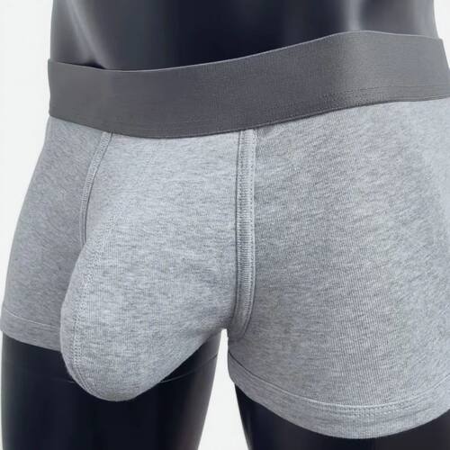 Cotton men's boxer briefs with large pockets, comfortable an