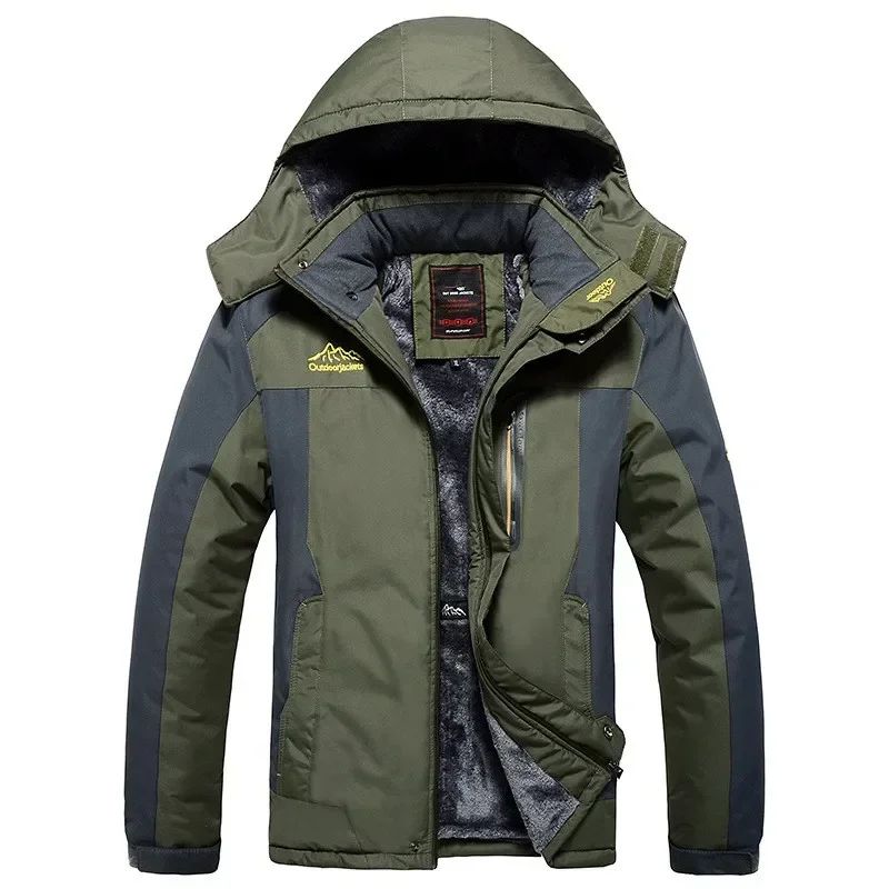 2024 Winter Jacket Men Thick Warm Waterproof Hooded Parka Co