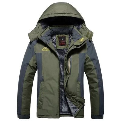 2024 Winter Jacket Men Thick Warm Waterproof Hooded Parka Co