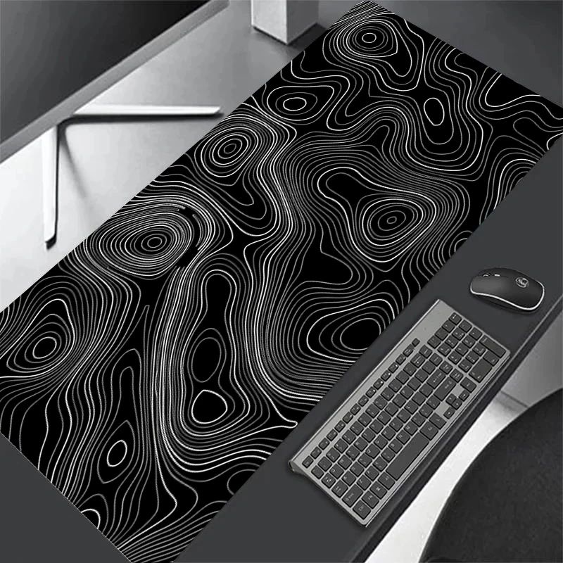 Large Gaming Mouse Pad XXL Strata Liquid Deskmat Non-Slip Ru