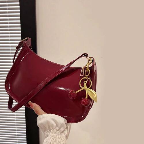 Women's PU Leather Handbag Versatile Fashion Solid Color Che
