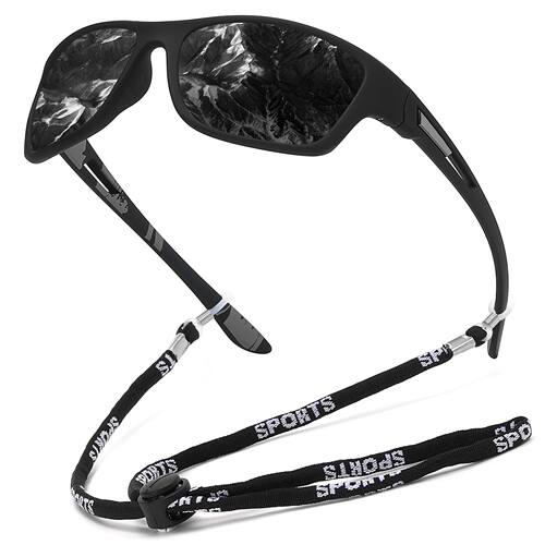 Fashion Polarized Sports Sunglasses With Chain Men Women Bra