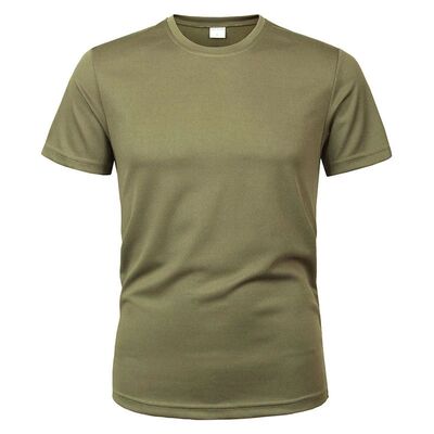 MEGE Brand Clothing Tactical Men's Tee Shirt Round Neck Soli