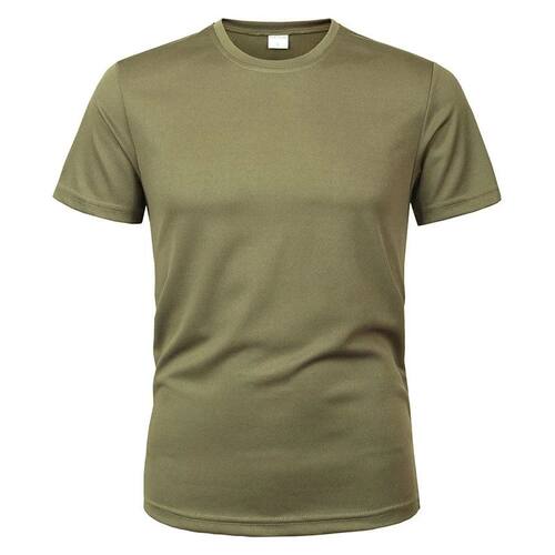 MEGE Brand Clothing Tactical Men's Tee Shirt Round Neck Soli