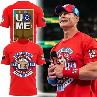 John Cena Wrestling Men's T-Shirt Summer Outdoor Sports Fitn