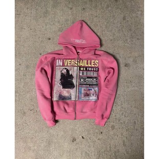 Pattern Hoodie Y2k Retro Street Printed Gothic Cloth Fashion