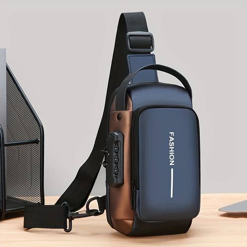 Stylish Men's Sling Bag - Durable Oxford Fabric, Crossbody C