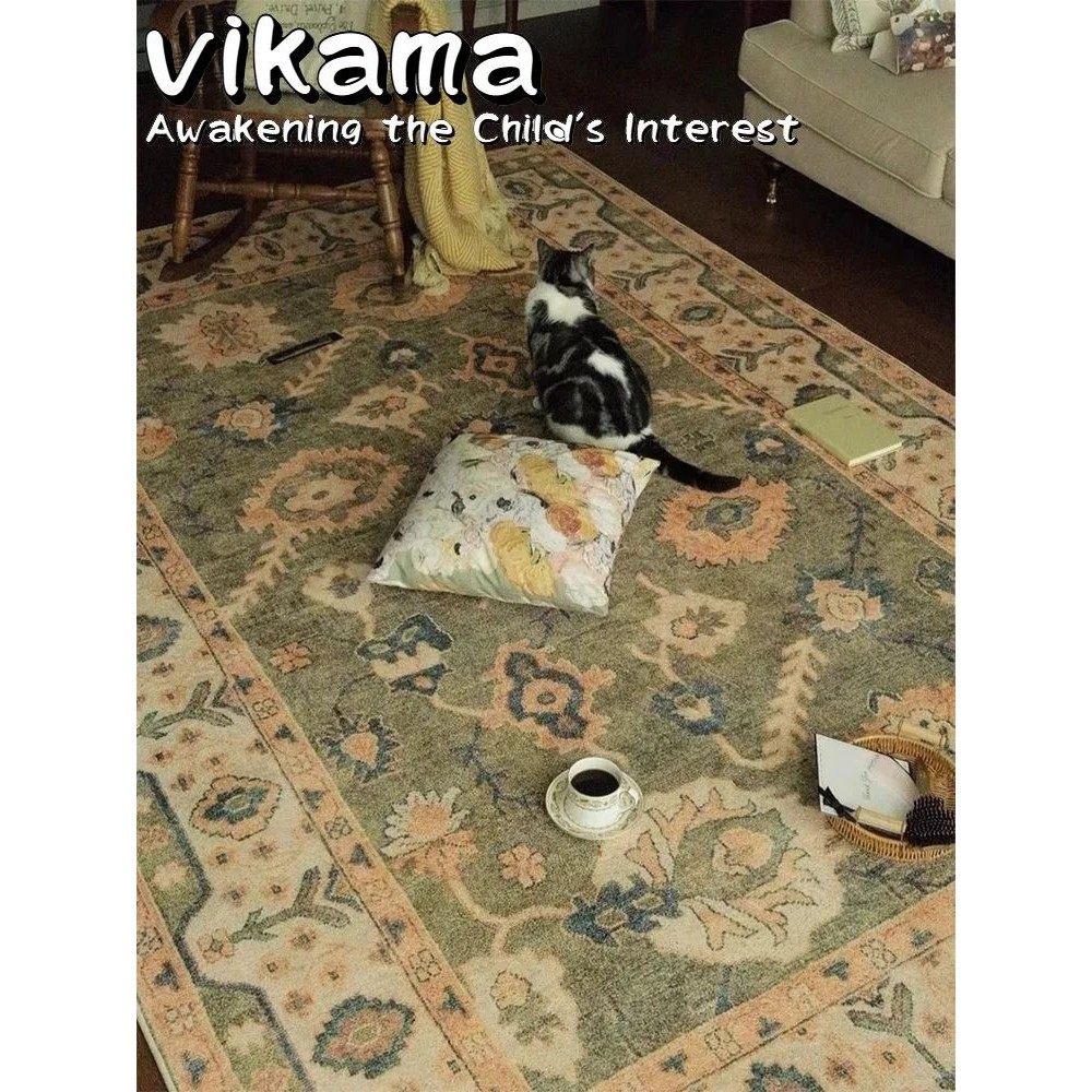 VIKAMA CLASSIC STYLE ULTRA FINE YARN RUG - Machine Washable