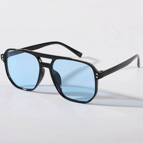 Women Men Square Sun Glasses Retro Polygon Sunglasses Female