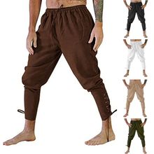 Pirate Pant Viking Costume for Men Renaissance Medieval Pant