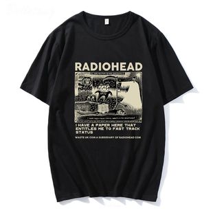 Radiohead T Shirt Men Vintage Classic Tees North America Tou