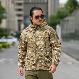 Sharkskin Soft-shell Hard Shell Camouflage Jacket Fleece Thi