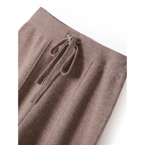 100% Merino Wool Pants Women Autumn Winter Casual Wide Leg T