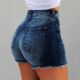 Shorts Distressed Women Jeans Denim Washed Vintage Tassel