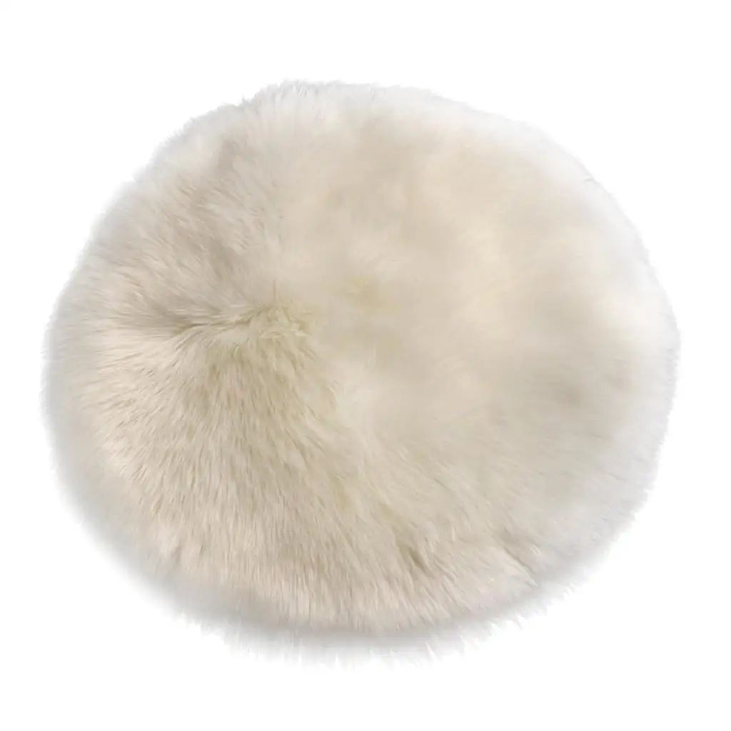 fityle Fashion Area Rug Soft Sheepskin Skin Faux Fur Fake Ru