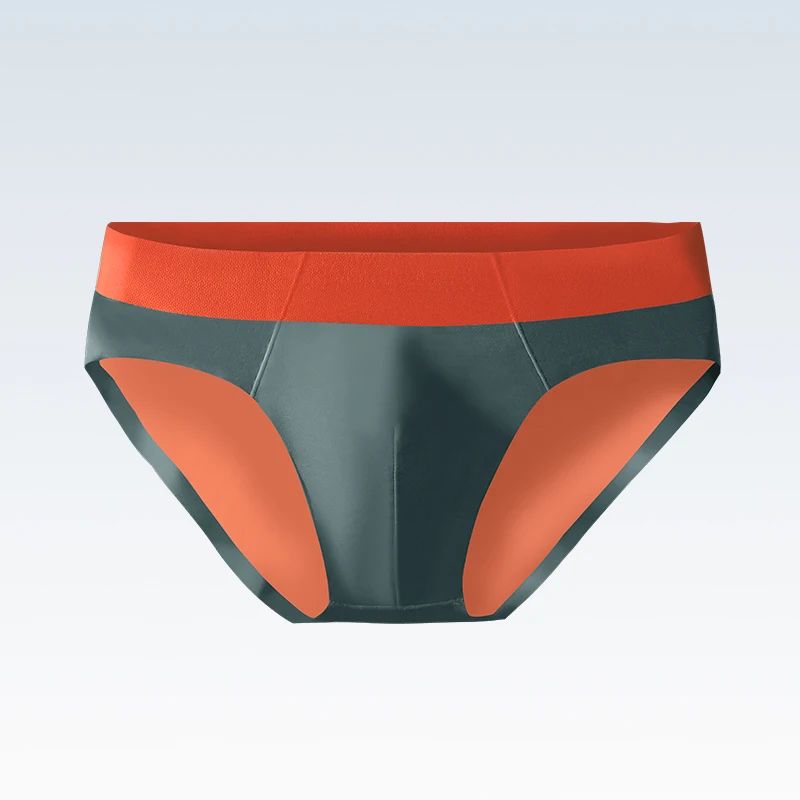 Men's ice silk seamless underwear men breathable briefs summ