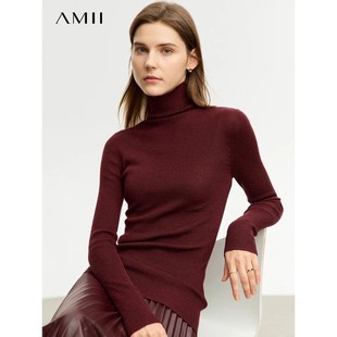 for Women Simple Minimalism Sli New Sweater Winter AMII 2023