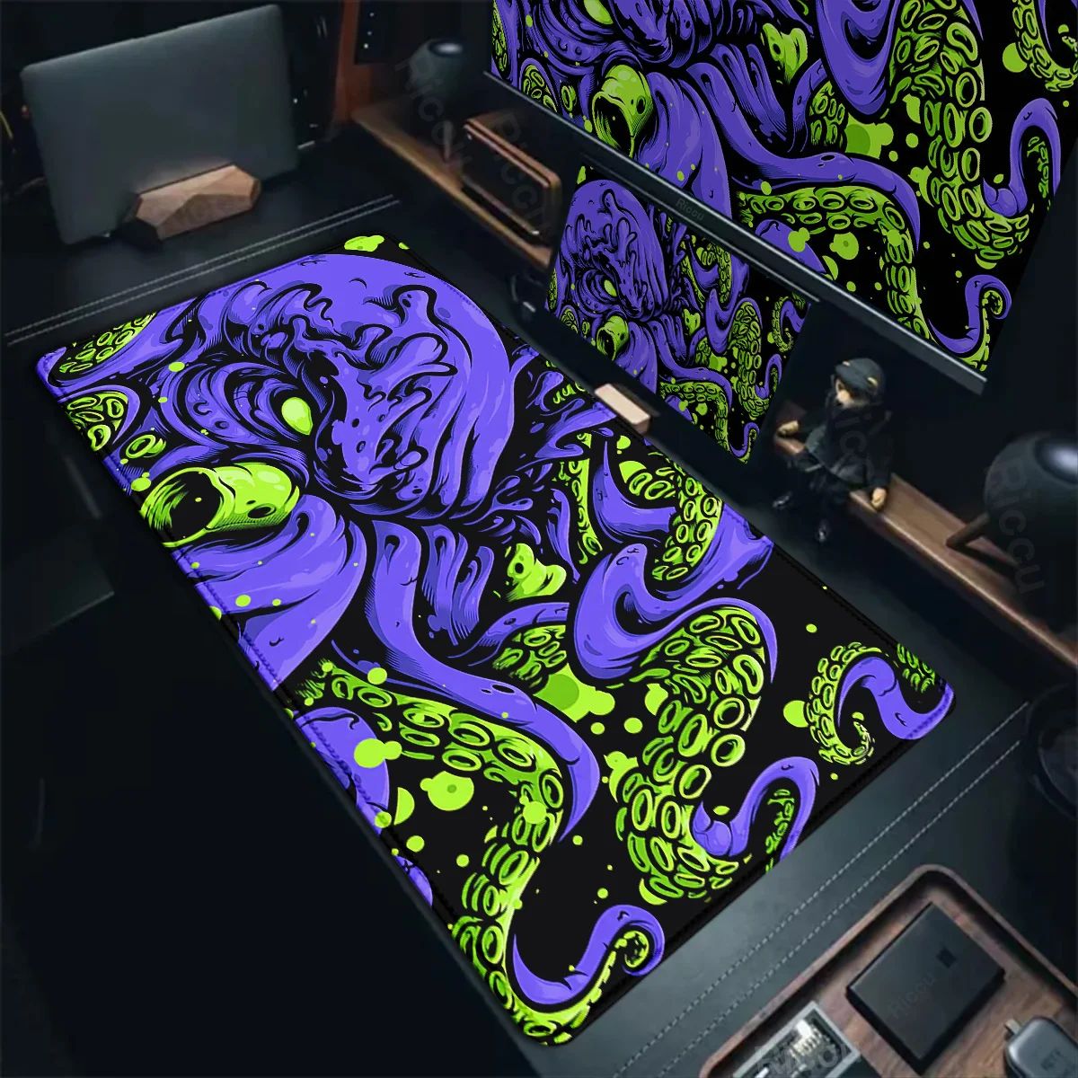 Octopus Monster Mouse Pad Large Size Gamer Keyboard Desk Mat