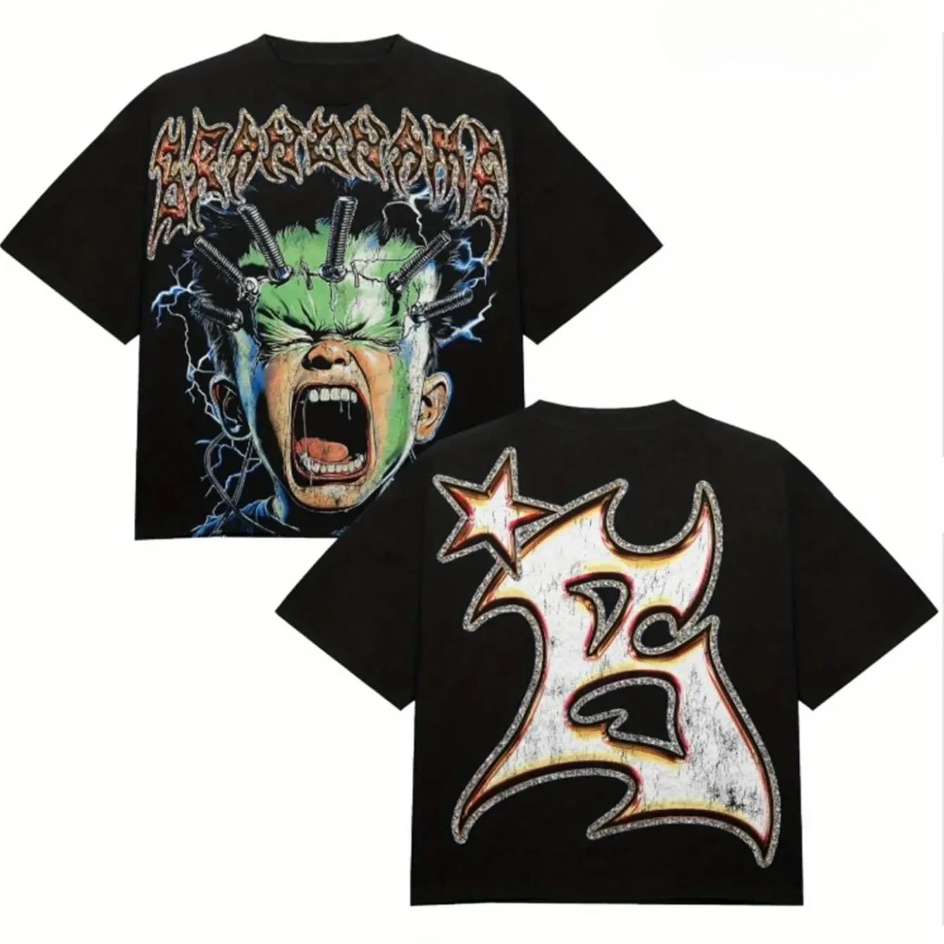 2025 Cotton T-shirt Print Y2K Style Soft Comfortable and Cas图片