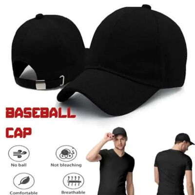 Baseball Caps Black for Mens Women Sports Cap Adjustable Cot