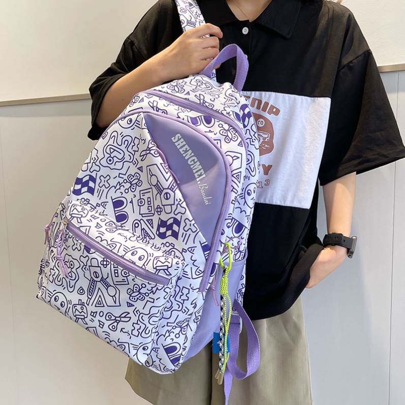 女生书包新款初中生日系学院风女孩女童四至六年级大容量背包