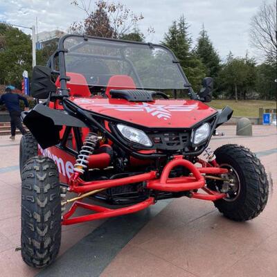 全地形雪地沙滩车四轮越野摩托车ATV200轴传动汽油电动双人卡丁车