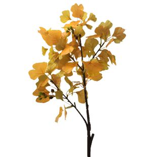 仿真绿植室内0.9米古枝春秋银杏树叶白果落地装饰博物馆厂家