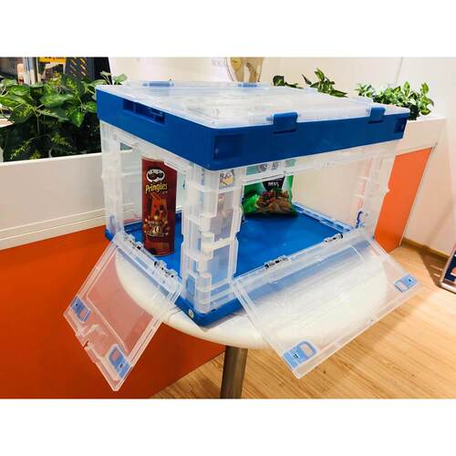 折叠塑料箱 家品居收纳箱药 收纳箱  玩具储存箱物豪650*440*360