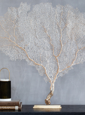 法国进口 OBJET DE CURIOSITE稀奇之物 白海扇摆件 桌面标本饰品