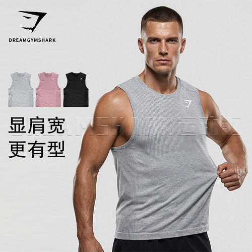 GYM透气网眼健身运动背心综合训练跑步户外男吸湿排汗速干训练服