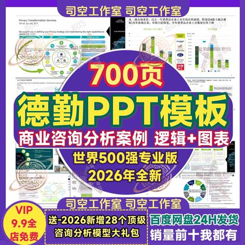 德勤报告ppt模板 商业分析世界500强管理Deloitte咨询公司PPT案例
